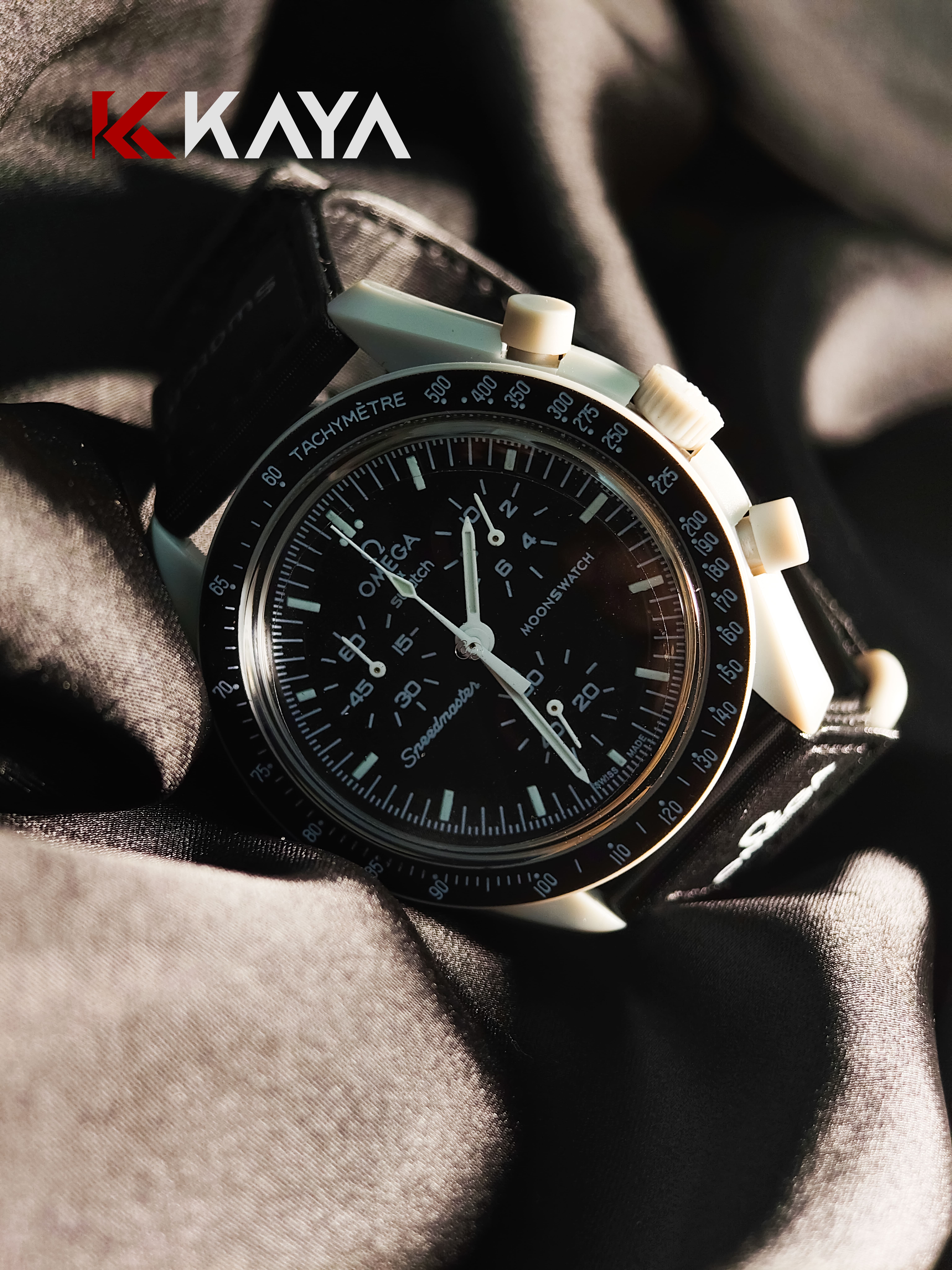 Omega x Swatch Speedmaster MoonSwatch – Mission to the Moon – Classic Black & Grey