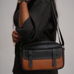 Kaya Dual-Tone Elegance Crossbody Bag
